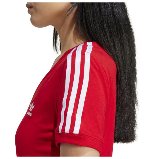 Adidas Γυναικεία κοντομάνικη μπλούζα 3-Stripes V-Neck Tee